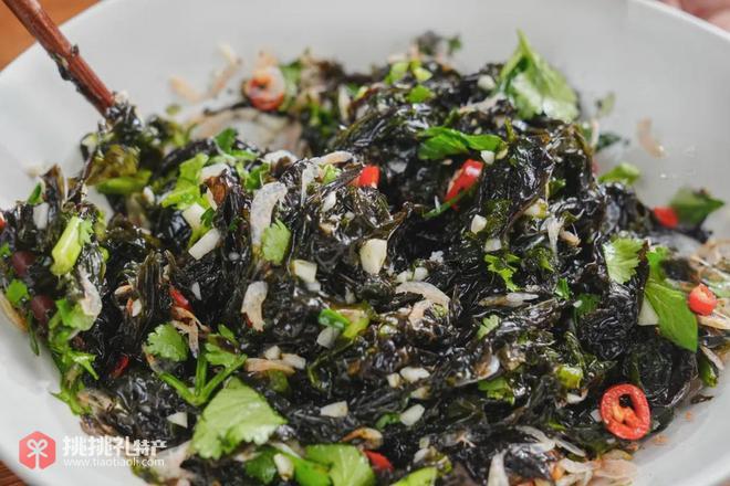 福建特产-霞浦紫菜特写