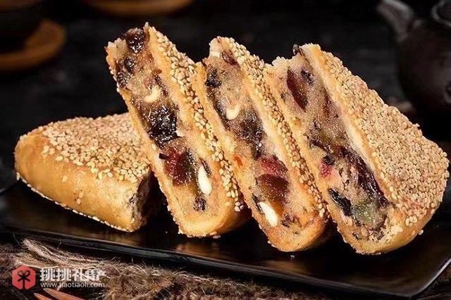 图为“瓯式月饼”桥墩月饼