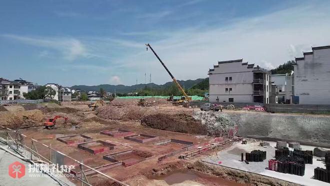 图为五城米酒产业园及酒旅融合项目建设现场