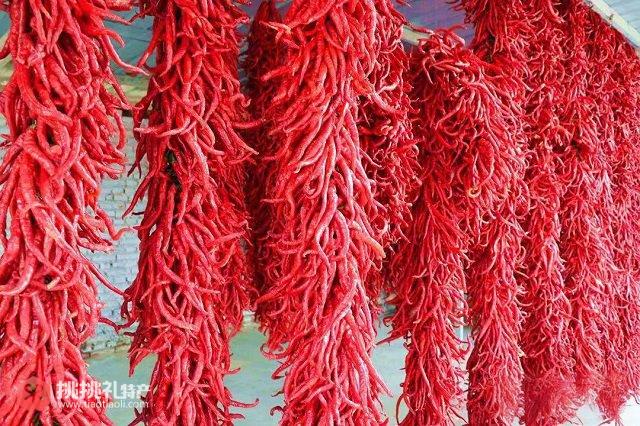 图为天水特产甘谷辣椒