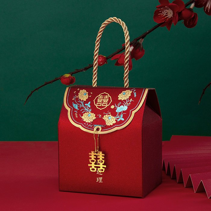 奎酥牌创意中国风婚礼喜糖盒