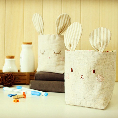 十款独一无二亲手做的礼物9：田园兔收纳筐组合DIY布艺材料包