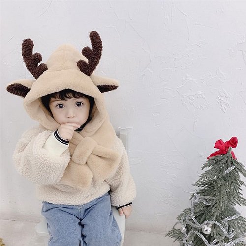 圣诞节儿童礼物可爱鹿角帽