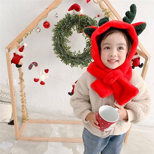 圣诞节儿童礼物可爱鹿角帽
