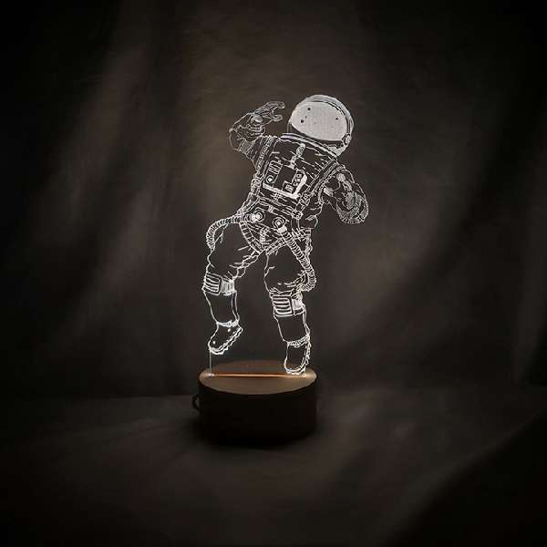 原创3D宇航员创意led小夜灯