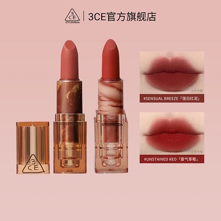 3CE透明口红 哑光丝绒显白