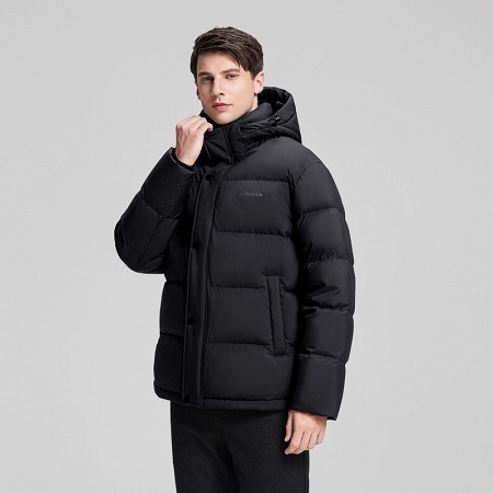 雪中飞男士商务短羽绒服 90绒子鸭绒