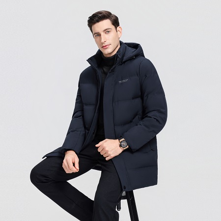 雪中飞男士商务短羽绒服 90绒子鸭绒